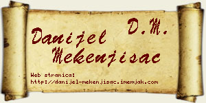 Danijel Mekenjišac vizit kartica